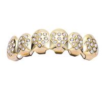 Hip Hop Cross-Border European and American Gold Tooth Socket Love Heart Plated Decorative Accessories