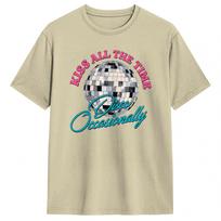 Harry Style Kiss All The Time Disco Occasionally Disco Ball T Shirts for Men Pure Cotton Casual T-Shirts Round Neck Tee Shirt S