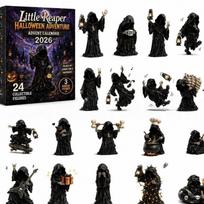 2026 New Halloween Ghost Advent Calendar Blind Box Set, 24 Days Countdown Acrylic Hanging Ornaments