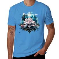 Lotus Mandala T-Shirt sublime rapper graphic tees mens funny t shirts S