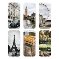 Monolike Capture the Life London Paris Hard Bookmark Set Acrylic Reading Supplies 6-Piece - Bookmarks, Bookmarks,