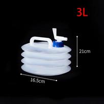 3L-15L Outdoor Foldable Water Bag Camping Picnic Water Containers Drinking Multifunction Telescopic Storage Water Bottle Durable 3L white