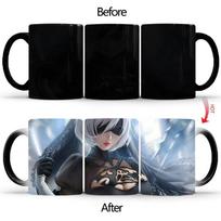 Hot Sale Sexy Chest Girl Balck Cup BSKT-123 Sublimation Blanks Cups Original Mugs Original Mug Mug Anime Color Change Coffee Cup 301-400ml