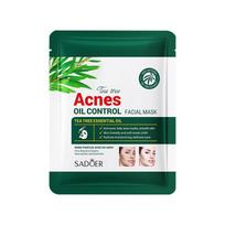 SADOER Tea Tree Acne Removing and Oil Controlling Facial Mask Tea Tree Mask-10PCS blue