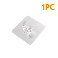 20PCS Strong Non-slip Bathroom Hook for Useful Multiple Purpose Home Utensil ARI 1PC white
