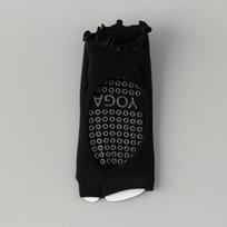 Ladies' Summer Breathable Backless Toe Exposed Cotton Yoga Socks with Anti Slip Silicone Polka Dot Breathable Dance Pilates Yoga Socks juoda