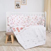 Kūdikių patalynės komplektas Lorelli Lily Bears & Pillows, smėlio spalvos, medvilninis ranforsas
