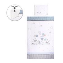 Kūdikių patalynės komplektas Lorelli Cosy Ranforce Giraffe Green 5 vnt. medvilnė 140x70