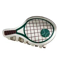 Tennis Racket Hair Claw Sporty Casual Wear Hair Clip PVC Hair Styling Hair Grip for Adult Teens Comfortable Headwear žalia