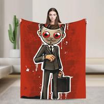 Frank Subway-Surfers Flannel Blankets  Soft Warm Throw Blanket for Outdoor Decorative Funny Bedspread Sofa Bed Cover 30x40in