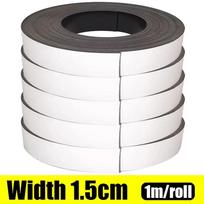 Magnetic Tape Magnets with Strong Adhesive Backing Anisotropic Flexible Magnetic Strip 3M- (3 rolls)