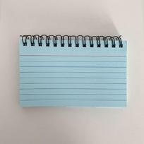 Horizontal Line Notepad Tearable Coil Note Book Simple Memo Pads  Students Blue