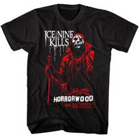 Ice Nine Kills Men's 100% Cotton T-shirt Mens Tees Top Welcome to Horrorwood Graphic Tee 3XL