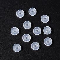 10pcs/Lot Transparent Soft Silicone Anti-Pain Pad Ear Clip Anti-Pain Pad For Earrings Accessories DIY Jewelry Findings Wholesale gray