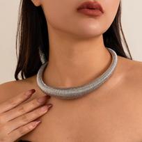 Ingemark Exaggerated Heavy Metal Chunky Torques Choker Necklace for Women Trend Vintage Thick Chain Grunge Jewelry Steampunk Men