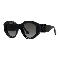 Loewe Fashion Forward Design Round Sunglasses Women sunglasses Glossy-Black LW40188I-01B I,Bright Black
