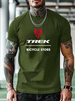 Laiski marškinėliai trumpomis rankovėmis su „Trek Bicycle Store“ grafika... L