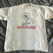 Radiohead Hip Hop Rock Band Street Fashion Classic Casual Crew Neck Oversized Pure Cotton Unisex Women And Men T-Shirt S