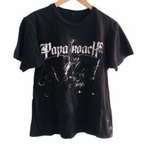 Papa Roach Viva La Cucaracha Tour Rock Band TShirt Double Sided 00's Blk/Wht S/M Unisex T-Shirt L