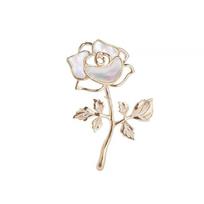 Shell Fairy Rose Brooches Cheongsam Accessories Banquet Clothes Pin Romantic Badge  Friends Gift