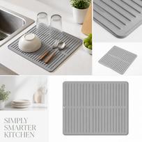 Silicone Kitchen Drying , Non- Dish Pad, Heat Counter for Cookware, Large One Size