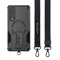 Rugged Cover Case for Samsung Galaxy A56 A55 A16 A36 A15 5G A26 A35 A54 A14 Adjustable Phone Strap Bag for Galaxy A56 5G