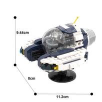 MOC-121035 Game Subnautica Seamoth Vehicle Submarine MOC Building Blocks Set Subnautica Mini Bricks Toys For Kids Birthday Gifts gray