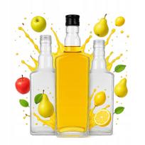 50x WHISKY Bottle 500ml for Whiskey Liqueur Wine Liqueur Glass Container