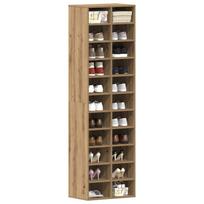Szafka Na Buty Artisan Oak 54X34X183 Cm Drewno Klejone
