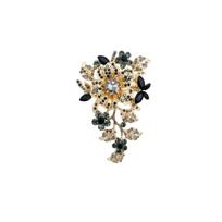 Women's Flower Brooch Vintage Fashion Pin for Coat Dress Accessories one size