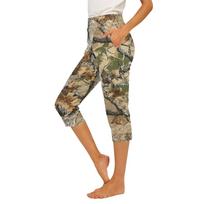 Women's Elastic Waist Casual Pants, Slim Fit with Pockets, Side Split Dress Pants L