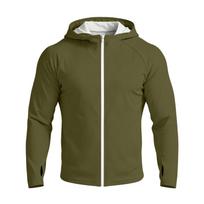 Men's Casual Raglan Long Sleeve Hooded Sun Jacket, Color (Sunglasses Not Included) L