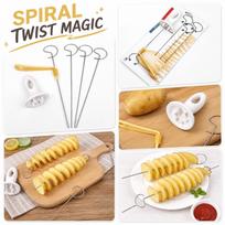 Spiral Potato Vegetable Cutter Kitchen Tool for One Size