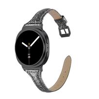 Fashion Leather Watch Strap for Samsung Galaxy Watch8/9 Classic, Genuine Leather Watch Band for Samsung Galaxy Watch Series 40/44/46mm