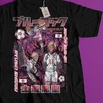 Anime Soccer Shirt, Ego Striker Manga Tee, Vintage Sports Anime Graphic T Shirt, Japanese Anime Streetwear Tee S