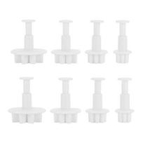8pcs PP Fondant Cutter Mold Daisy Pattern Flower Plunger Cutter  Biscuits Sugar Cubes