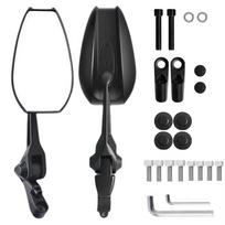1 Pair Angle Adjustable Motorcycle Side Mirror Aluminum Zinc Zinc Alloy Handlebar Mirrors  Scooters