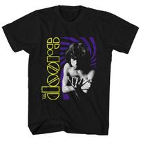 The Doors Jim Morrison Purpurinė Spiralė Licencijuoti Rock N Roll Marškinėliai Juodi Unisex T-shirtai S