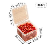 WORTHBUY Šaldytuvo laikymo dėžutė Scallion Imbieras Česnakas Šviežiam laikymo dėžutė Virtuvei Permatomas sandarus maisto laikymo indas