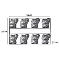 8 Cell Squirrel Madeline Cake Mold Metal Jelly Candy Dessert Baking Pan Heat Resistant Kitchen Pastry Bakeware Easy Clean gray