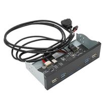 USB3.1 Priekinio skydelio jungtis GL3523 lustas Didelės spartos 5Gbps 6 prievadai 19PIN į C tipo priekinio skydelio jungtis, skirta