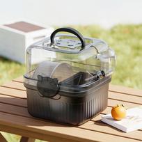 Hamster Cage Enclosure Carry Case Portable Ventilation Habitat with Water Bottle and Exercise Wheel,