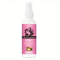 Argan Oil Heat Protection Spray - Provides Lasting Hydration for Hair, Minimizes Breakage and Split Ends, Controls Frizz, and Boosts Shine 100ml