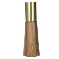 Wooden Pepper Mill & Salt Shaker with Ceramic Core - Versatile Grinder for Peppercorns, Sea Salt, & Seasoning