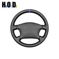 Automobilio vairo užvalkalas Toyota 4Runner Camry Corolla Sienna Tundra 1998 1999 2000 2001-2003 DIY Juodas dirbtinės odos Gray Thread gray