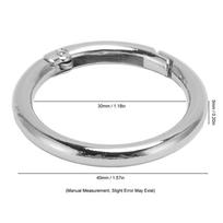 20pcs 40MM Spring O Rings Silver Spring Clasps Jewelry Tools Snap Hooks  Shoulder Bag sidabras