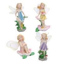 4pcs Set  ature Fairy Figurines,   Fairy Figurines Tiny Elf with Bright Color and   Lines, for Courtyard Mall Scenic Spot