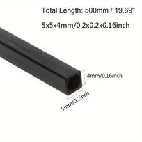1-3pcs Length x 500mm Carbon Fiber Square Tube 2x2x1mm 3x3x2mm 4x4x3mm 5x5x4mm 6x6x4mm 6x6x5mm 8x8x6mm 8x8x6.5mm 10x10x8mm