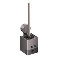 Toilet Brush and Holder, High-Density Nylon Brush Toilet Bowl Brush Set with Ergonomic Long Handle, Modern Bathroom