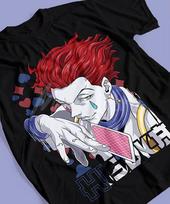 Anime Hisoka Morow Printed Tshirt Unisexs and Womens Tshirt Unisexs Top Sports Tshirt Unisexs Tshirt Summer Tee L